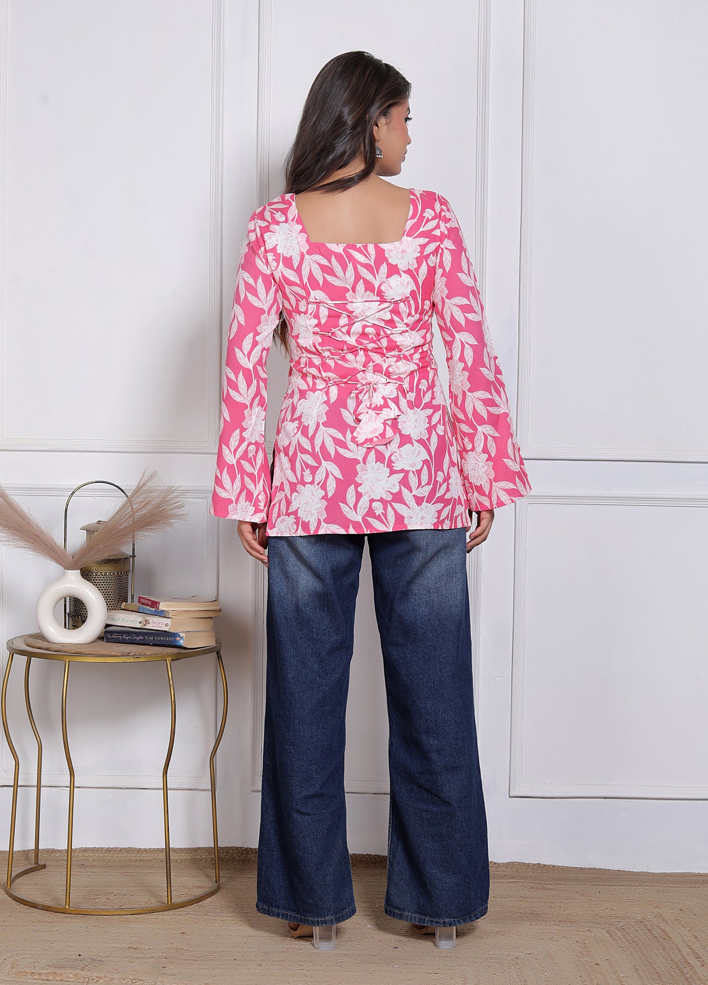 Noor Startup Women's Rayon Casual Floral Top