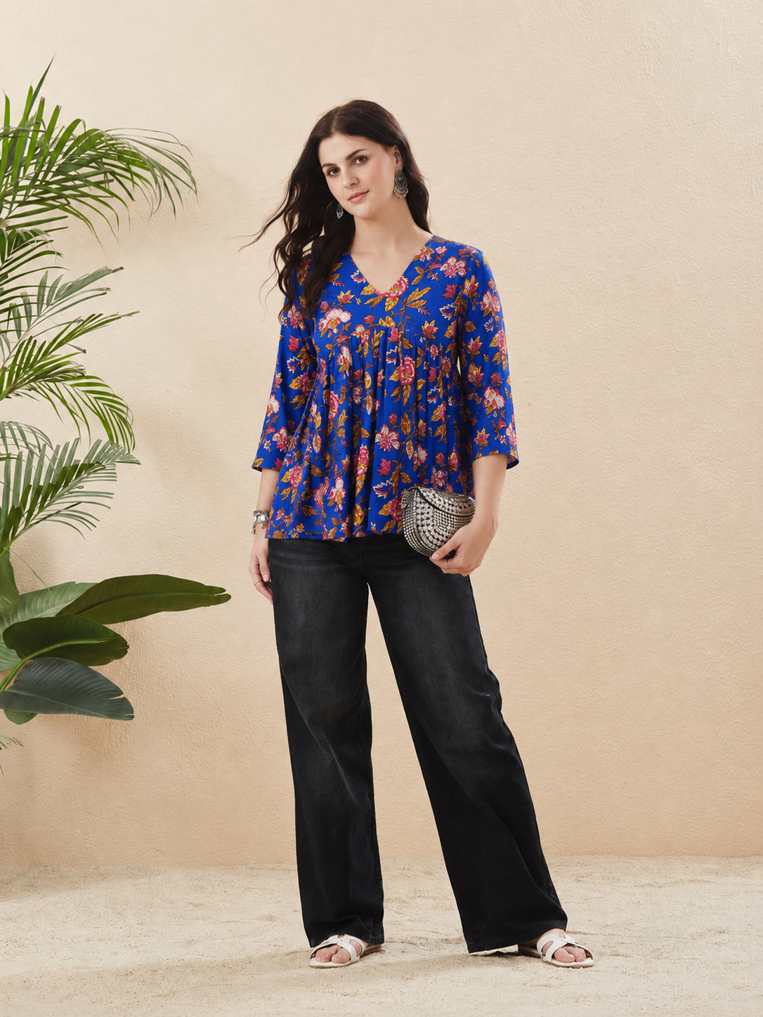 Aqua Shallotte Blue Top