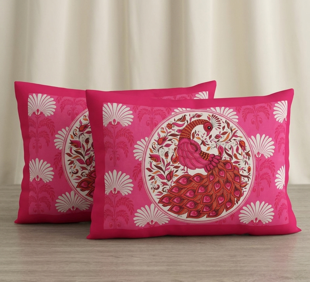 Pack Of 1 Jaipuri Handblock Handprinted 100% Cotton Double Size Bedsheet