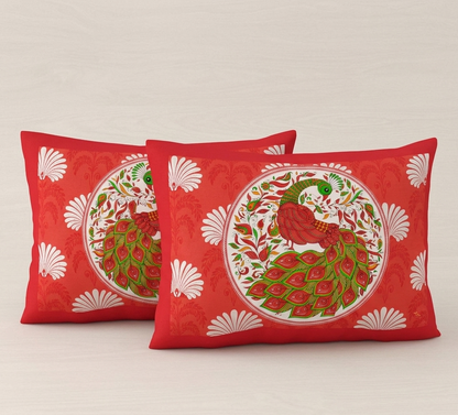 Pack Of 1 Jaipuri Handblock Handprinted 100% Cotton Double Size Bedsheet